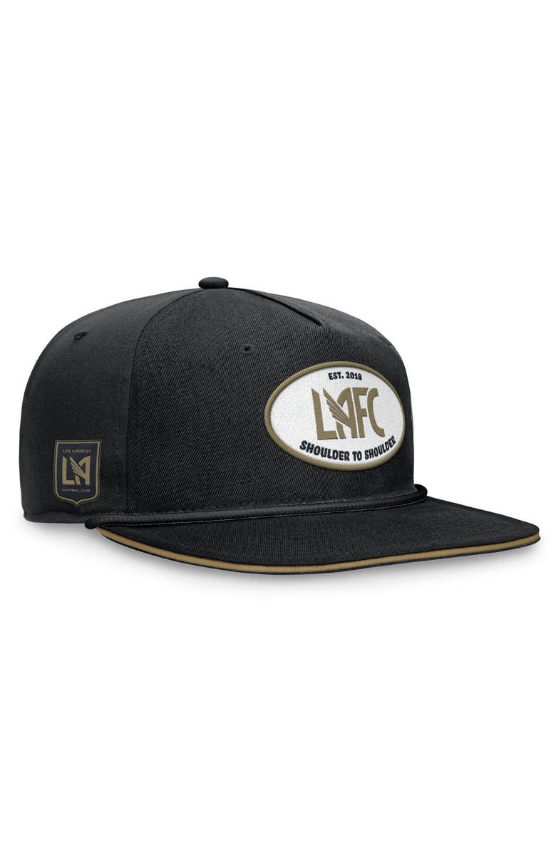 FANATICS Men's Fanatics Branded Black LAFC Iron Golf Snapback Hat, Main, color, 