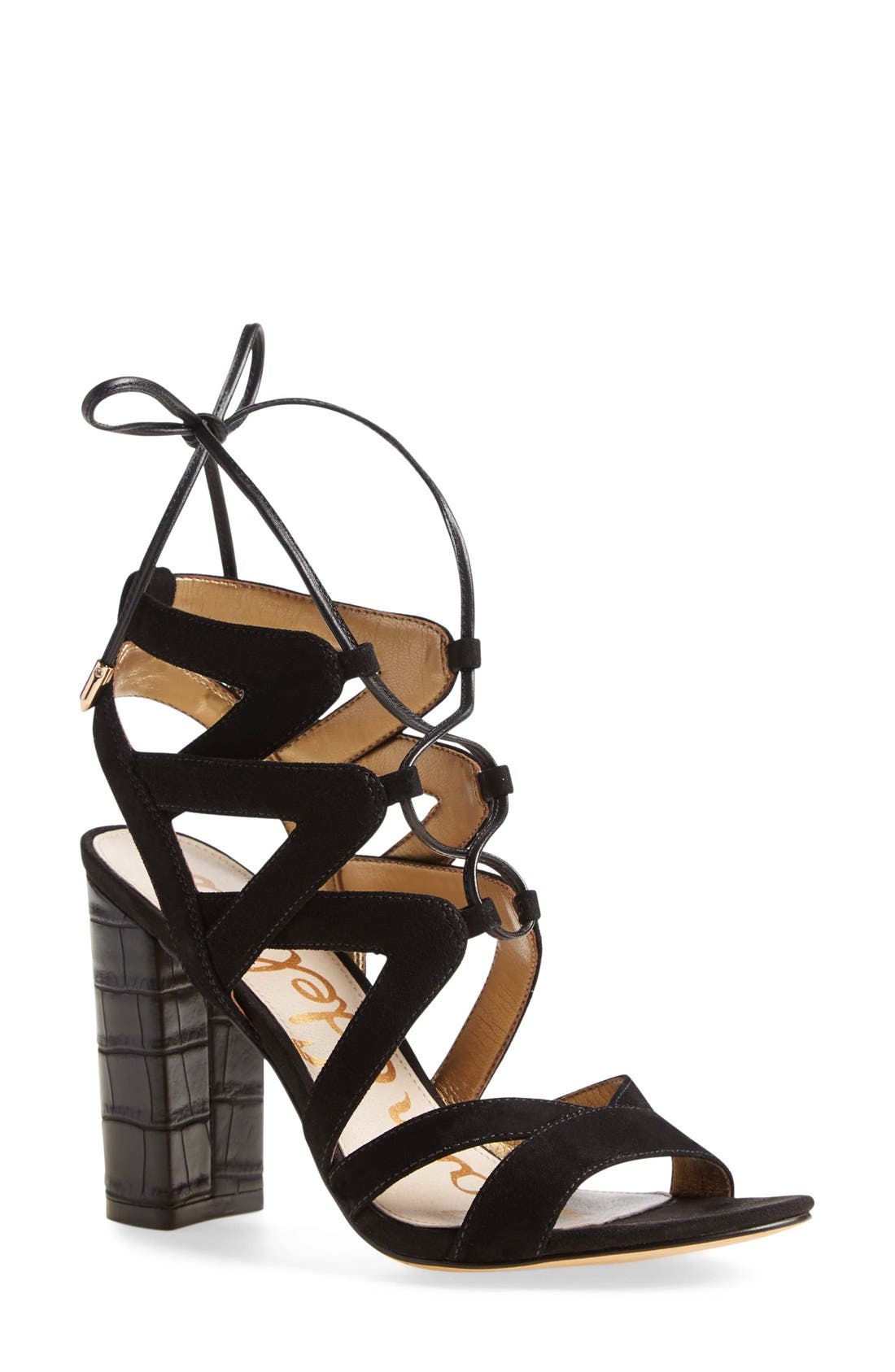 Sam Edelman 'Yardley' Lace-Up Sandal, Main, color, 