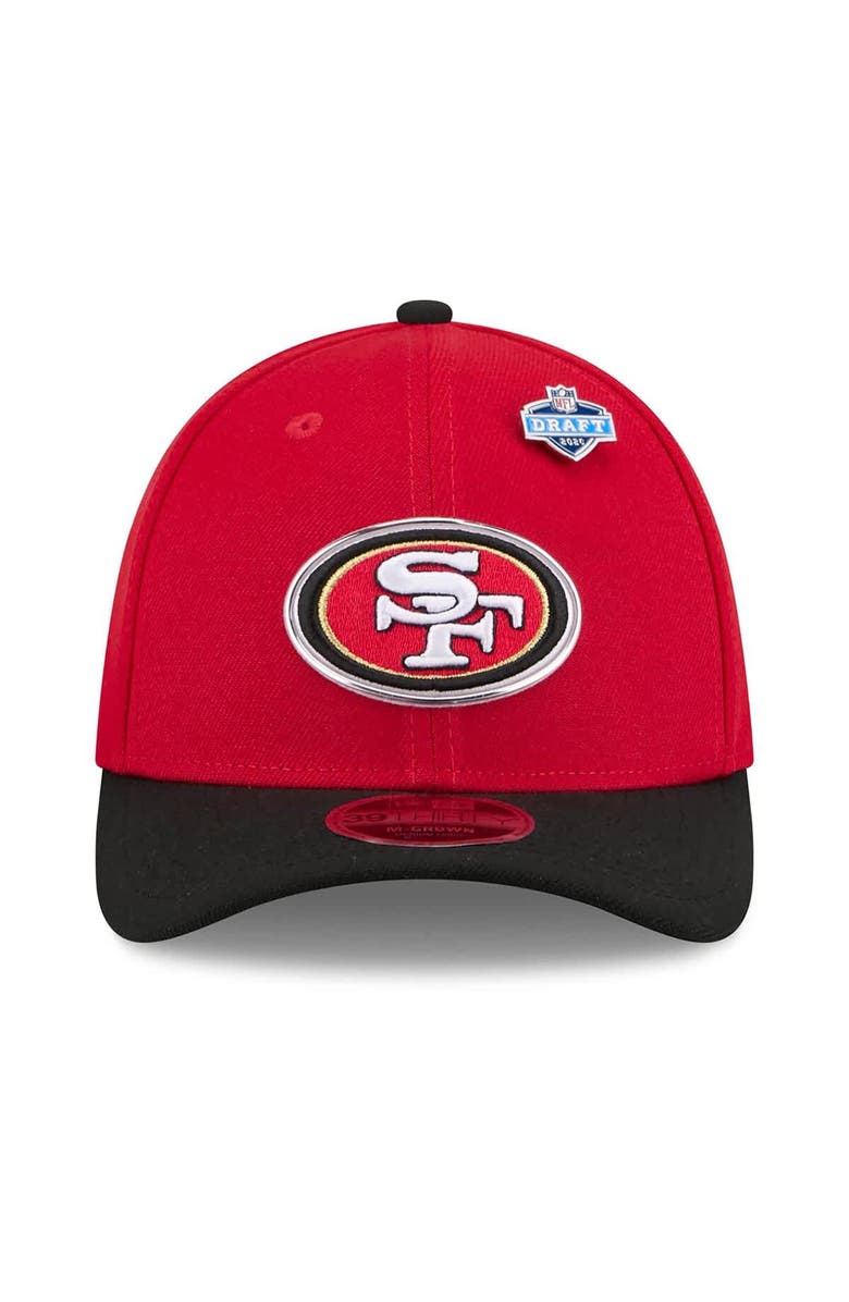 New Era Men's New Era  Scarlet/Black San Francisco 49ers 2026 NFL Draft 39THIRTY M-Crown Flex Hat, Alternate, color, Scarlet