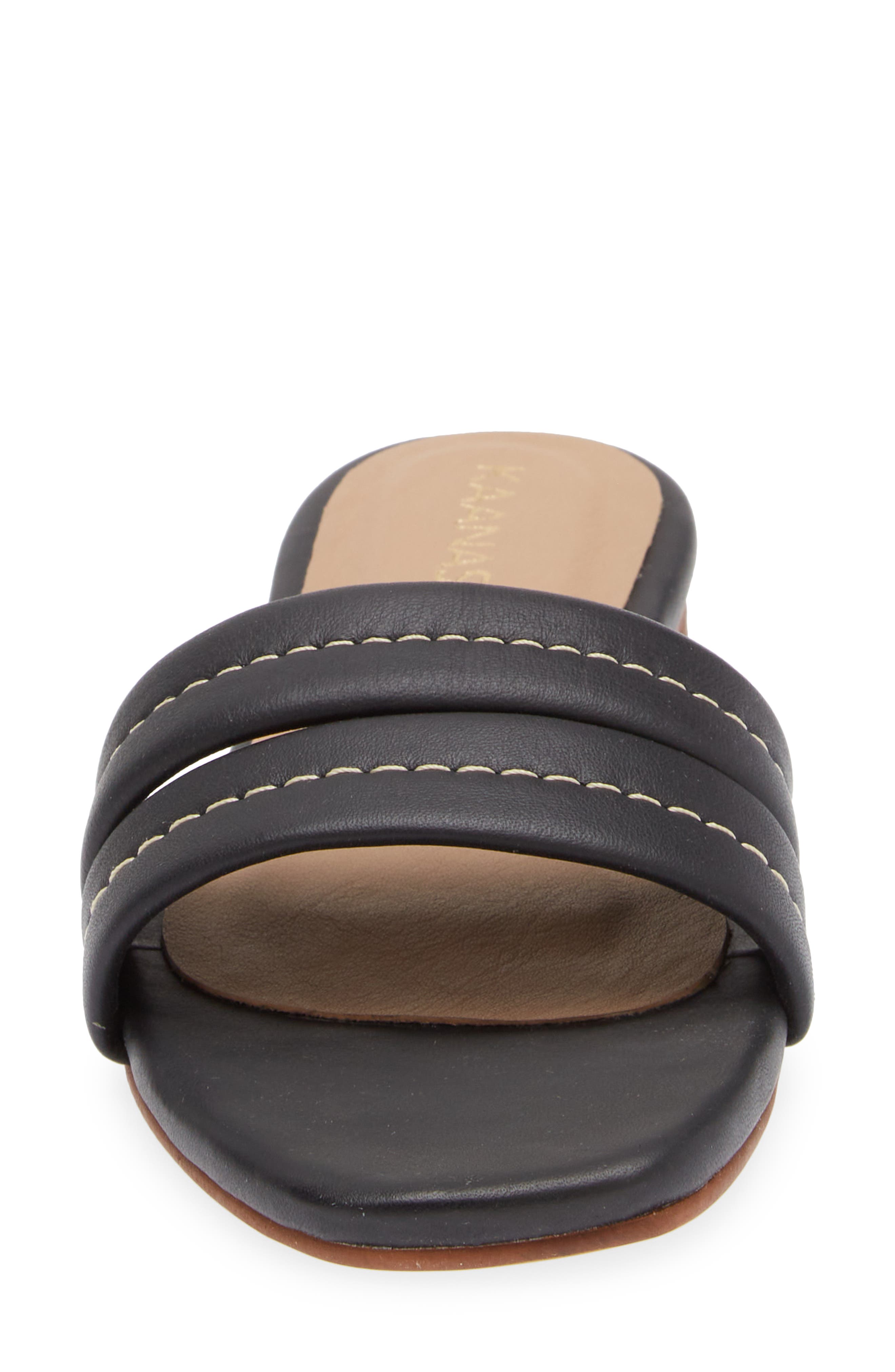 Kaanas Maya Chunky Slide Sandal, Alternate, color, Black