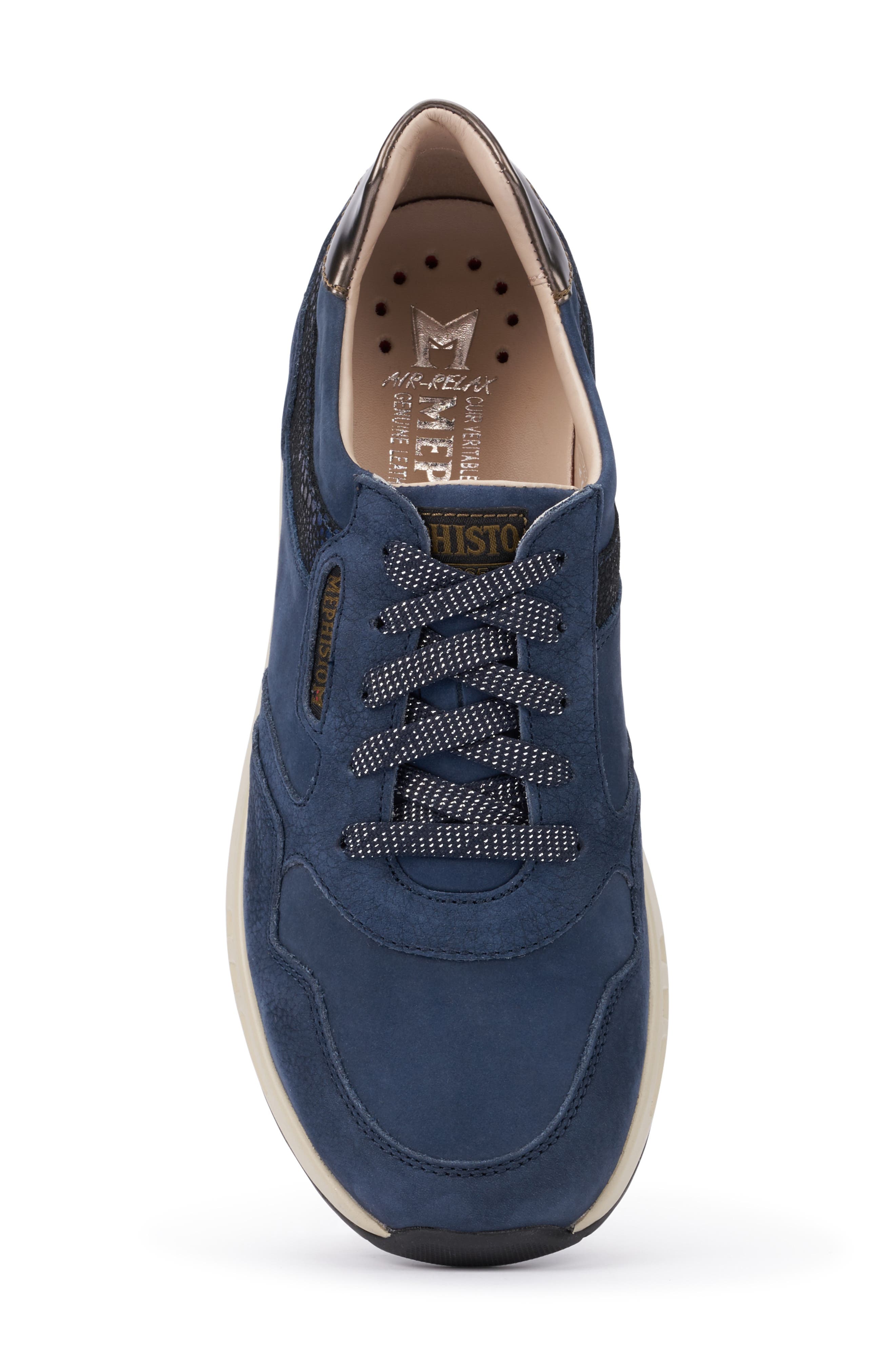Viktoria Sneaker, Alternate, color, JEANS BLUE NUBUCK LEATHER