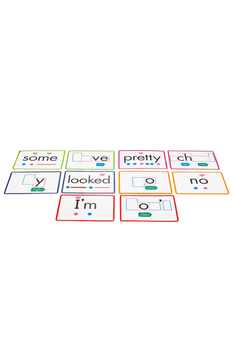Rainbow Phonics Heart Word Flash Cards, Alternate, color, Multicolored