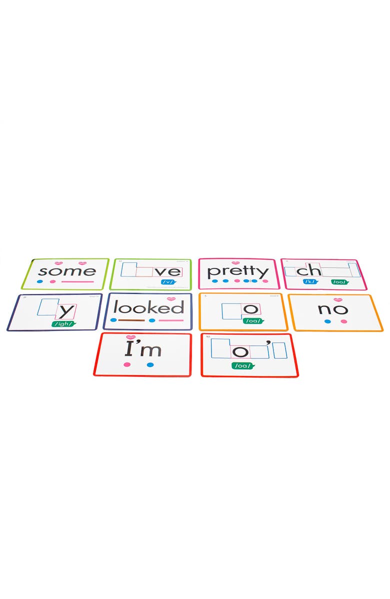 Junior Learning Rainbow Phonics Heart Word Flash Cards, Alternate, color, Multicolored