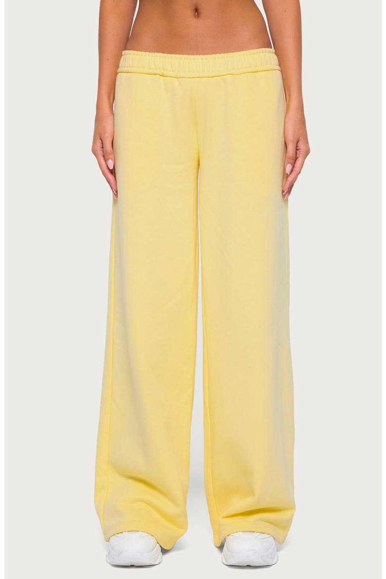Byrdi Low Rise Wide Leg Sweatpants, Main, color, YELLOW