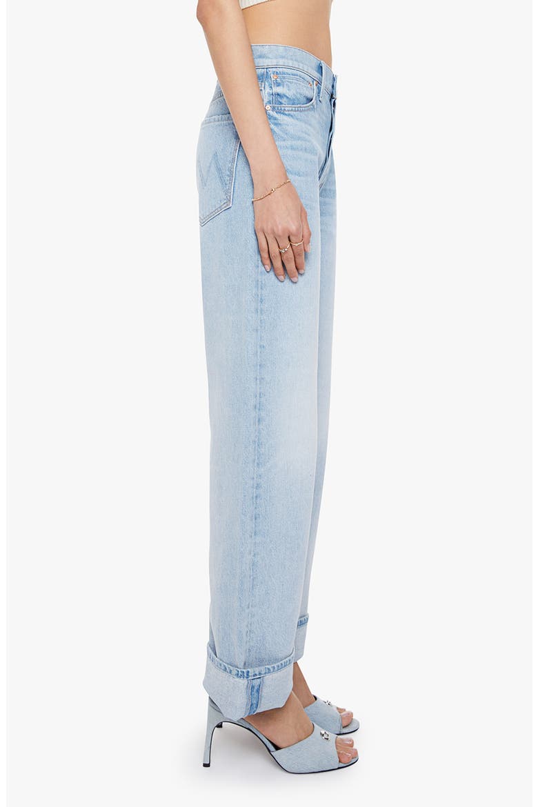 The Dodger Button Hover Cuff Wide Leg Jeans, Alternate, color, I COULD CARE LESS