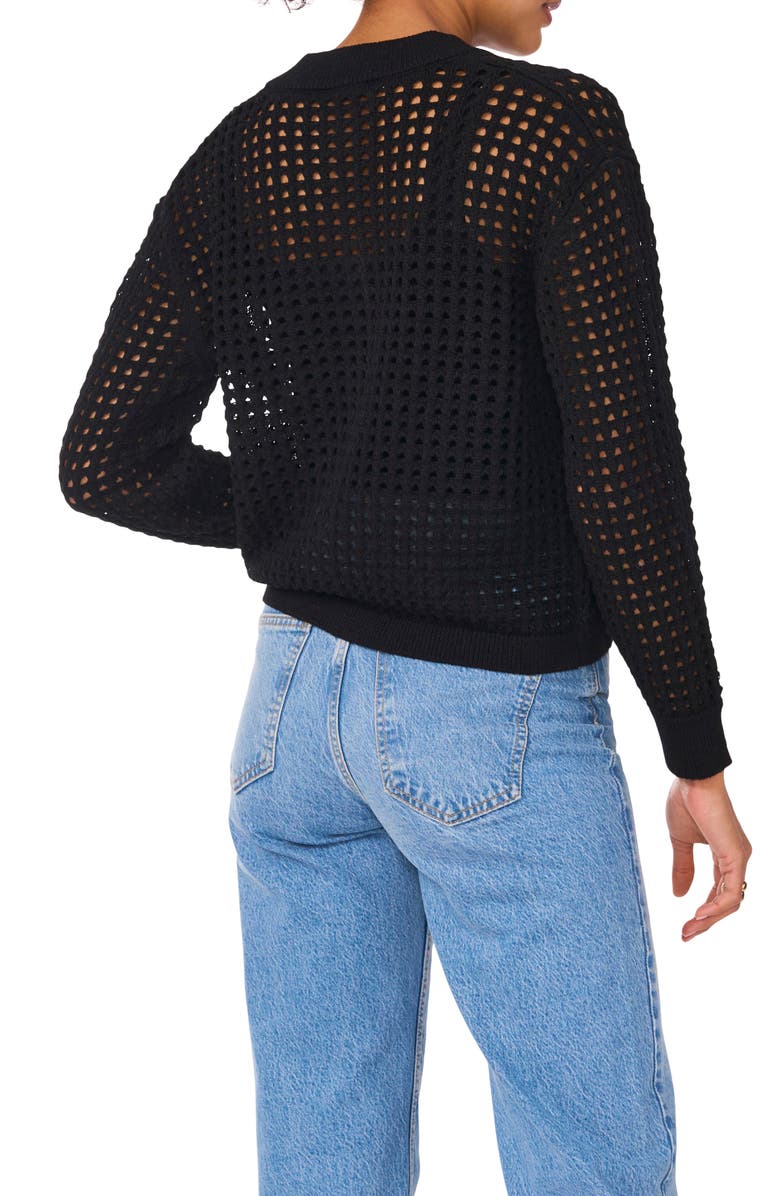 Vince Camuto Mesh Cardigan, Alternate, color, 