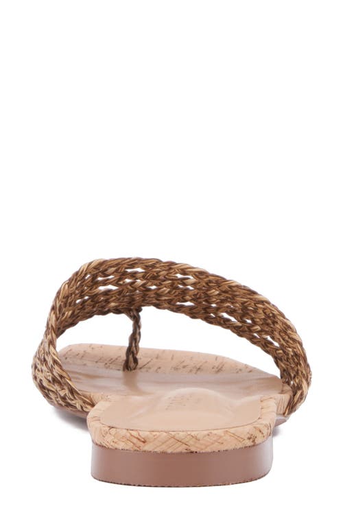 Torgeis Bronze Woven Slide Sandal In Bronze