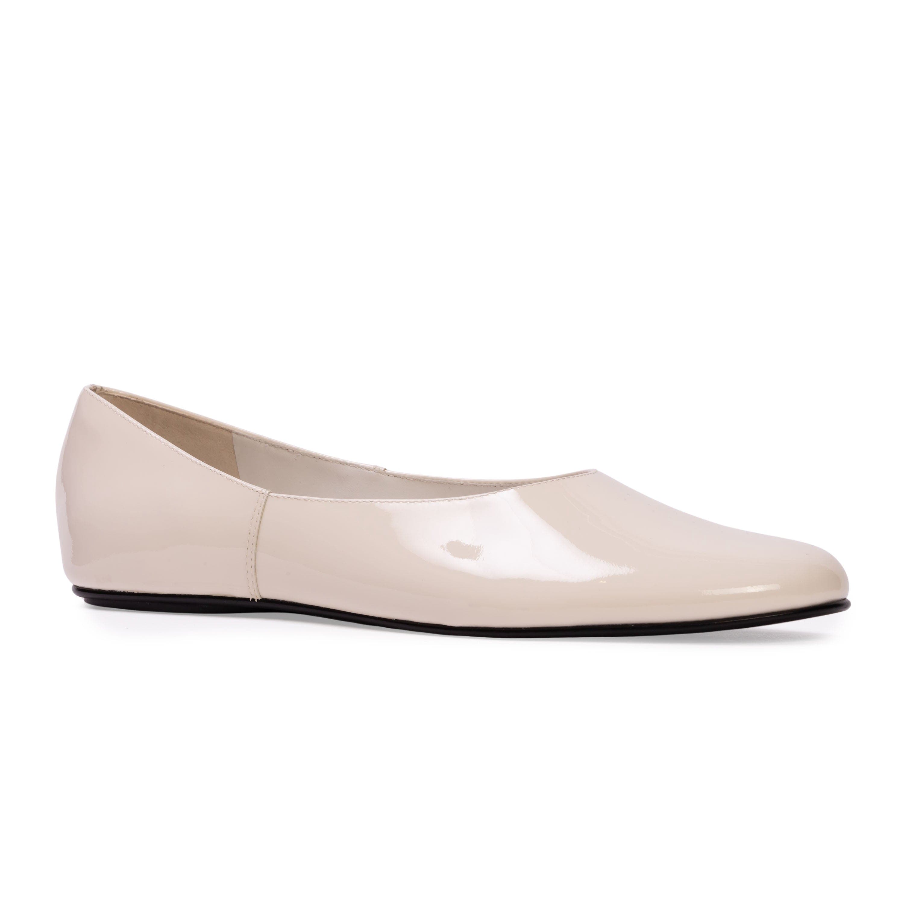 Ezra Ballet Flat, Alternate, color, Coconut Patent