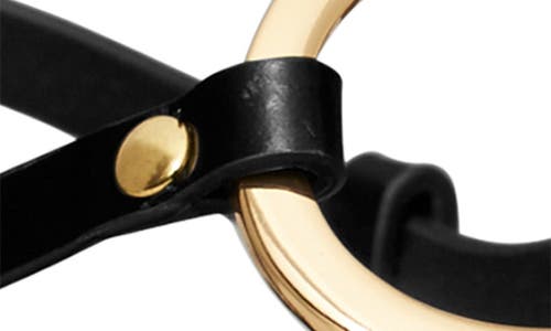 Tory Burch T-strap Sandal In Perfect Black/gold