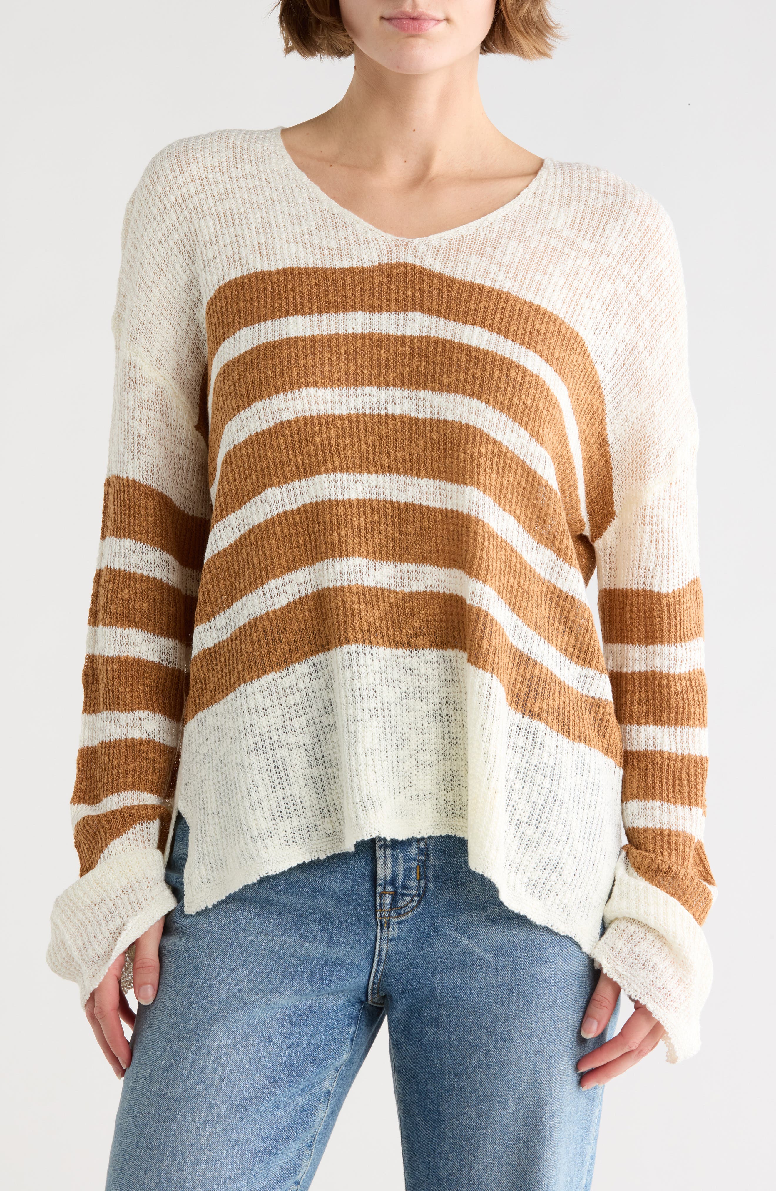 Stripe Long Sleeve Sweater - image 3