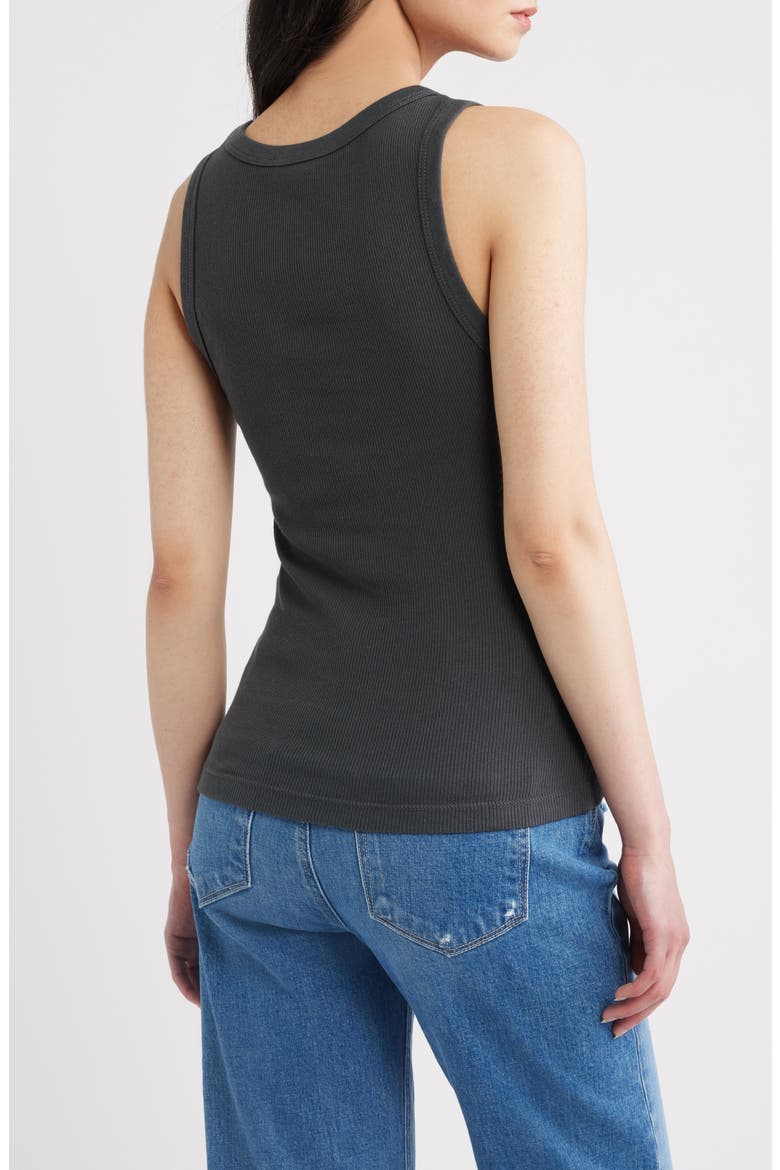 Julianna Cotton Rib Tank, Alternate, color, WASHED BLACK