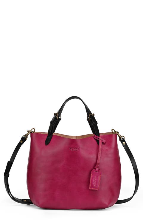 Dip Dye Leather Mini Tote