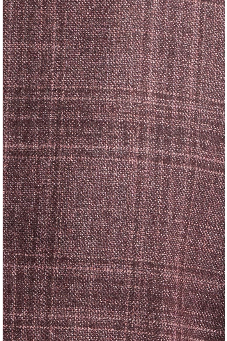 Myles Plaid Wool Blend Sport Coat, Alternate, color, WINE