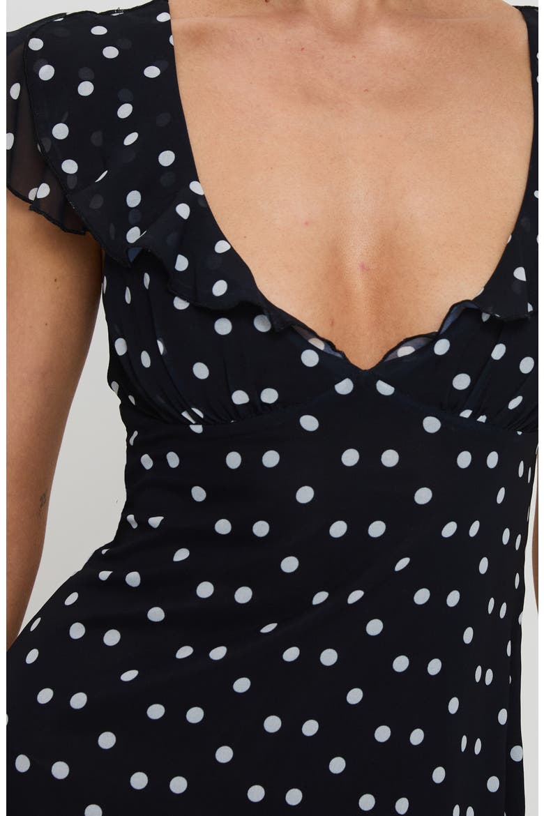 I Guess So Polka Dot Minidress, Alternate, color, BLACK