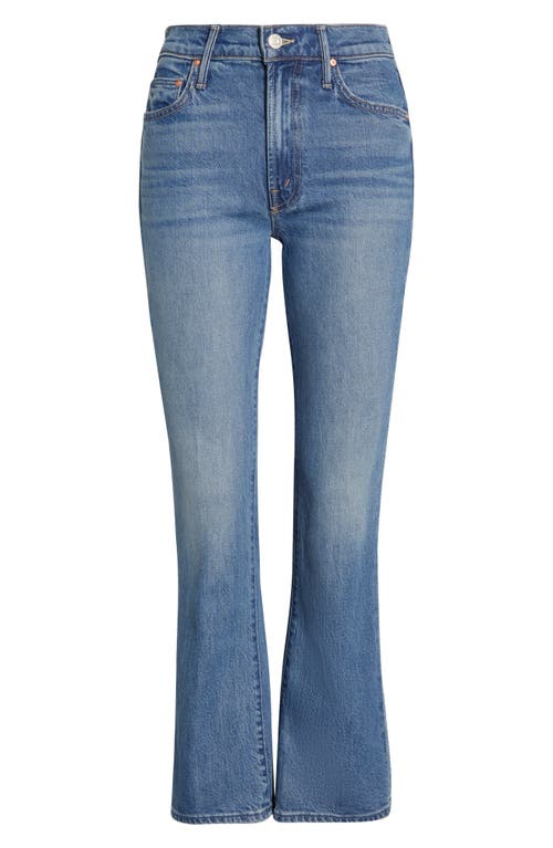 Mother Outsider Flare Jeans In Blue