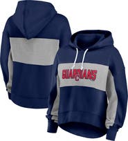 FANATICS Women's Fanatics Branded Navy Cleveland Guardians Filled Stat Sheet Pullover Hoodie