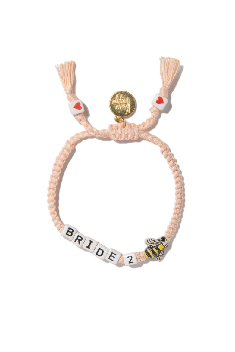 Bride To Bee Bracelet, Main, color, Peach