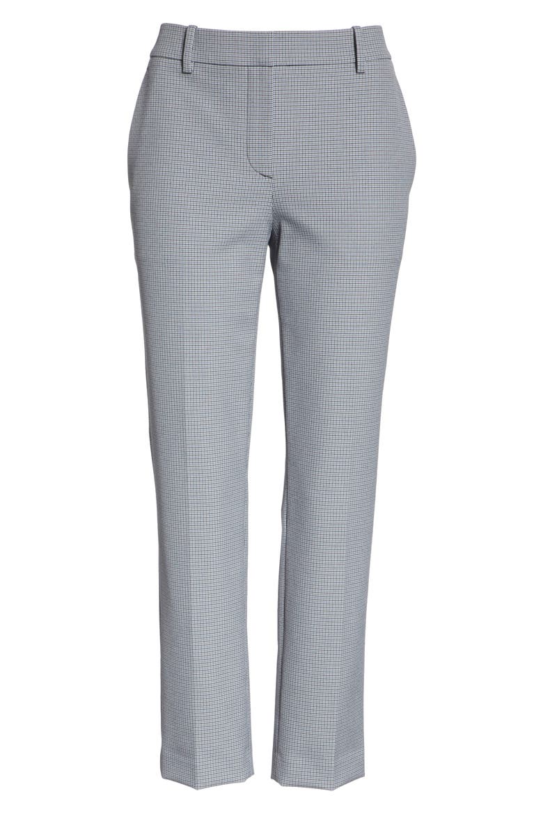 Treeca Two Pike Houndstooth Slim Pants, Alternate, color, NAVY MULTI