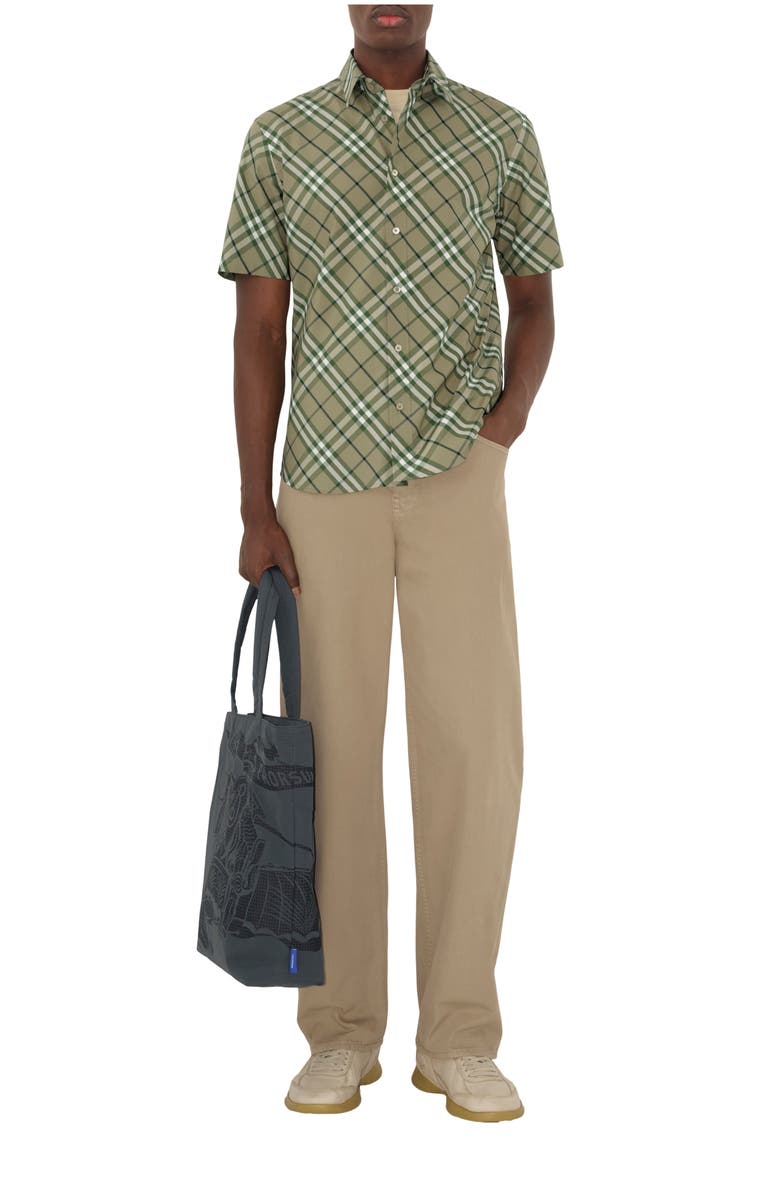 Burberry Check Cotton Shirt, Main, color,