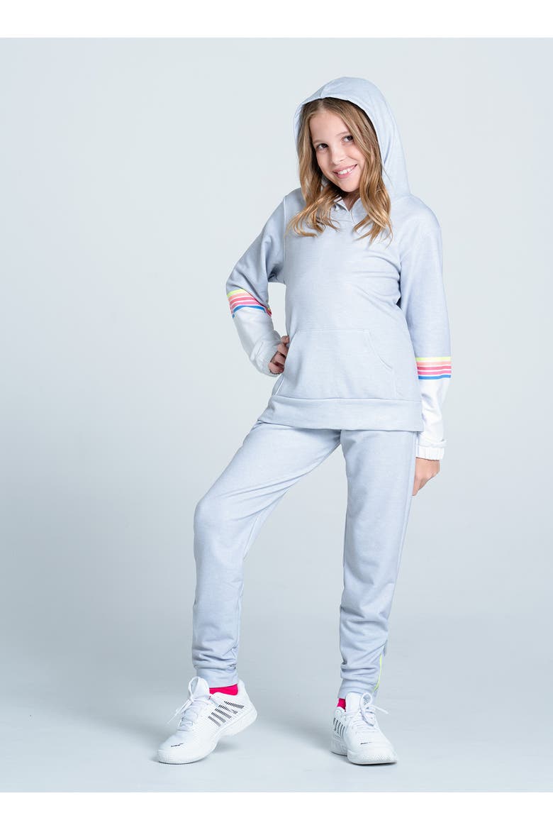 Over the Rainbow Hoodie, Alternate, color, Heather Grey