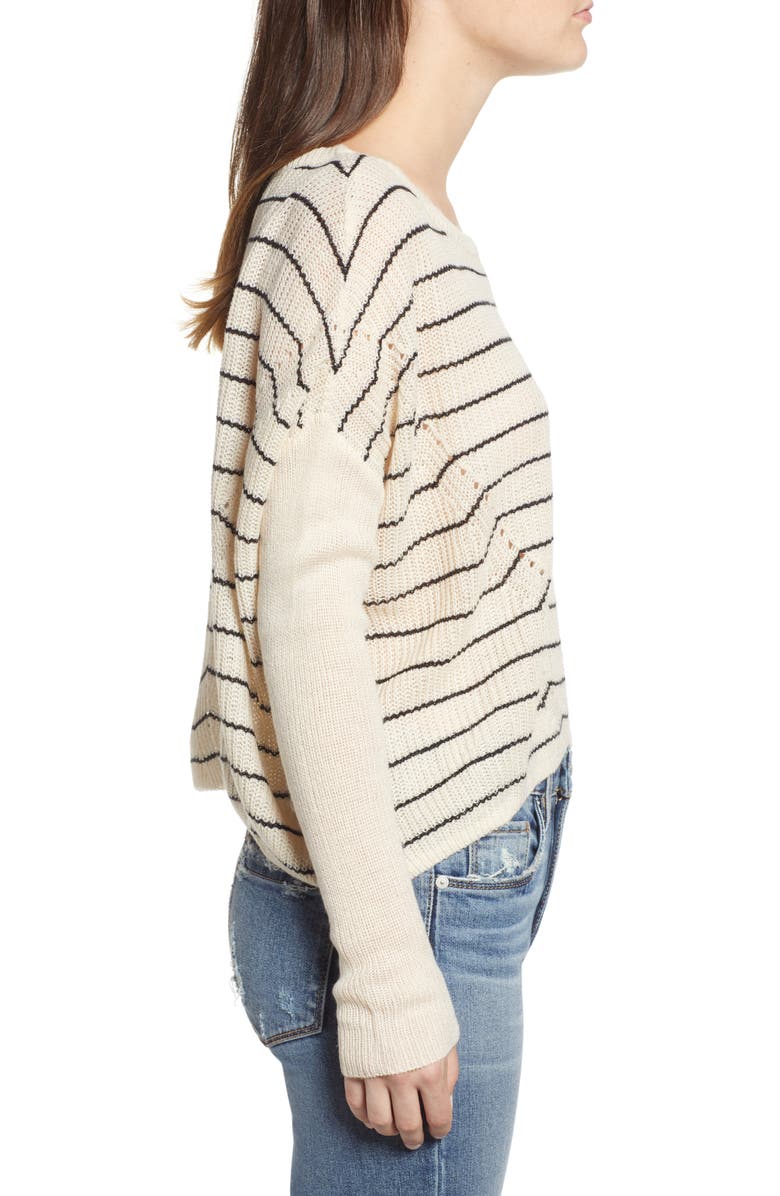Cotton Emporium Stripe Dolman Sweater, Alternate, color, 