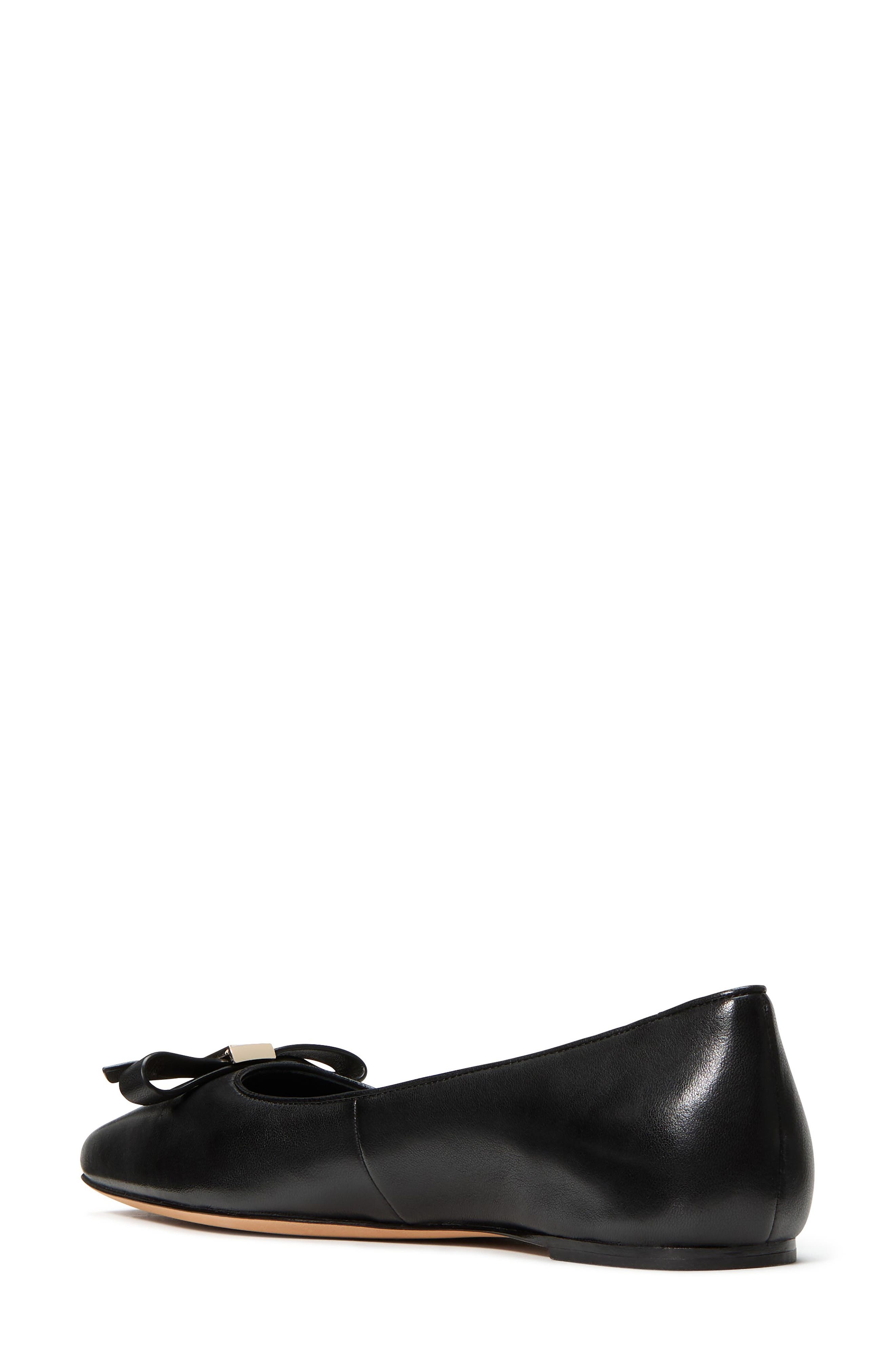 Kate Spade New York deco bow downtown flat, Alternate, color, Black