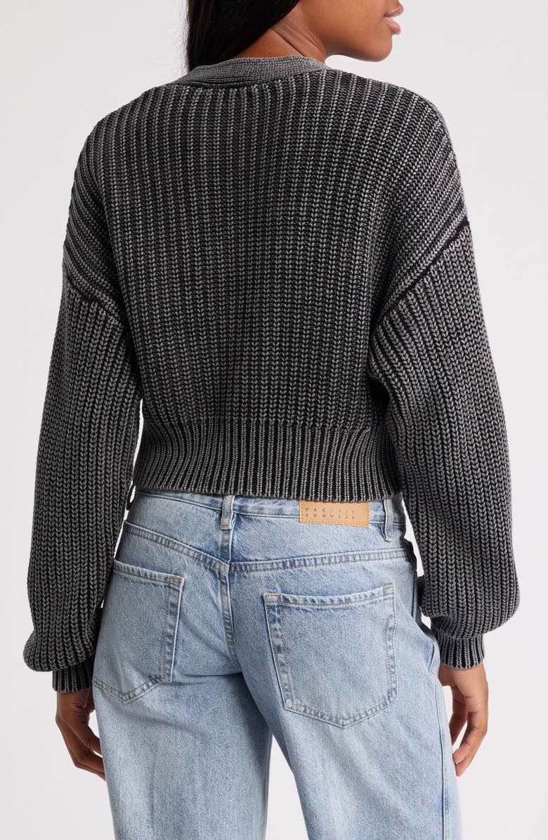 Roxy Sundaze Washed Cotton Crop Cardigan, Alternate, color,