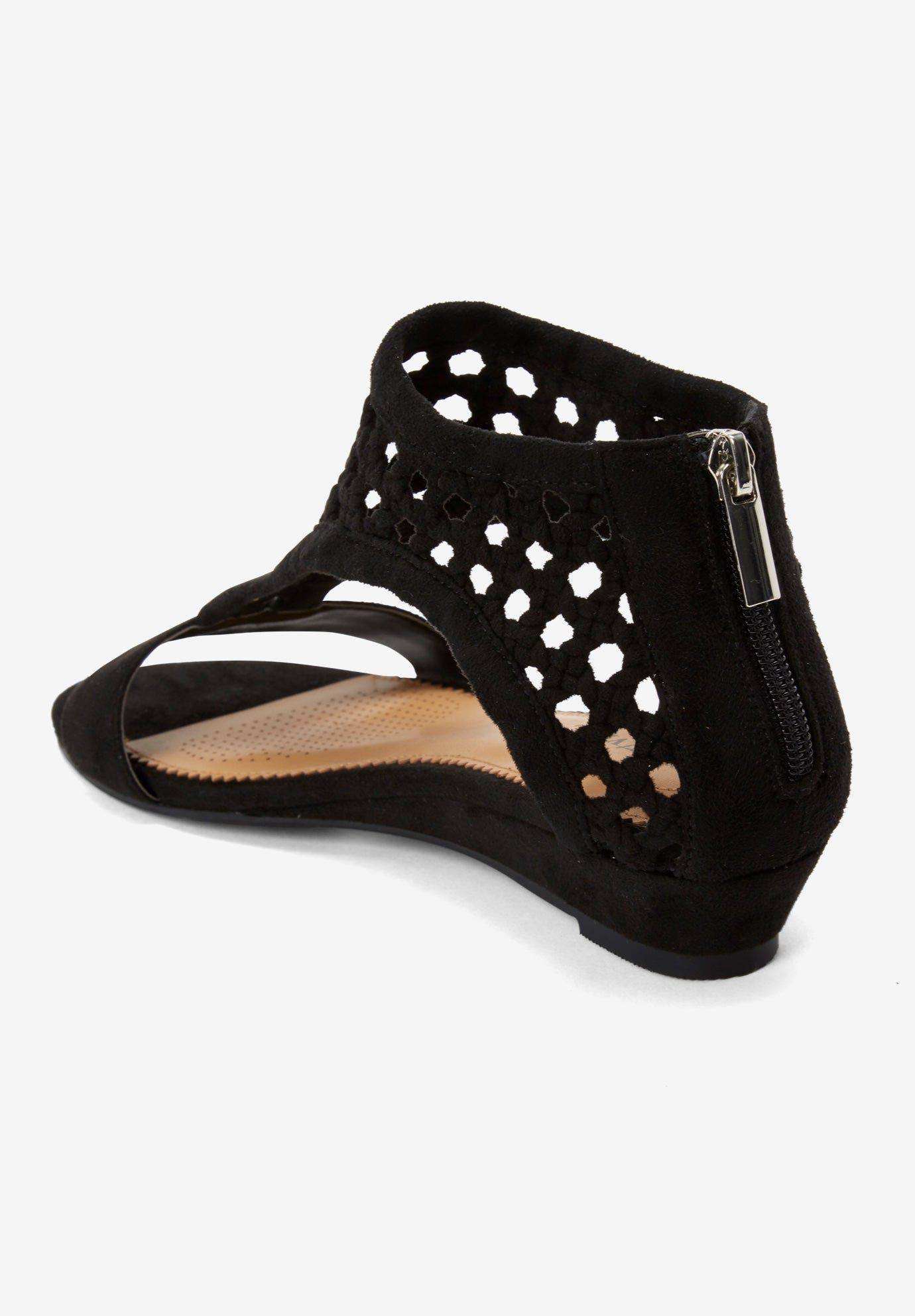 Comfortview The Harper Sandal, Alternate, color, Black