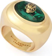 Kurt Geiger London Bezel Stone Cocktail Ring