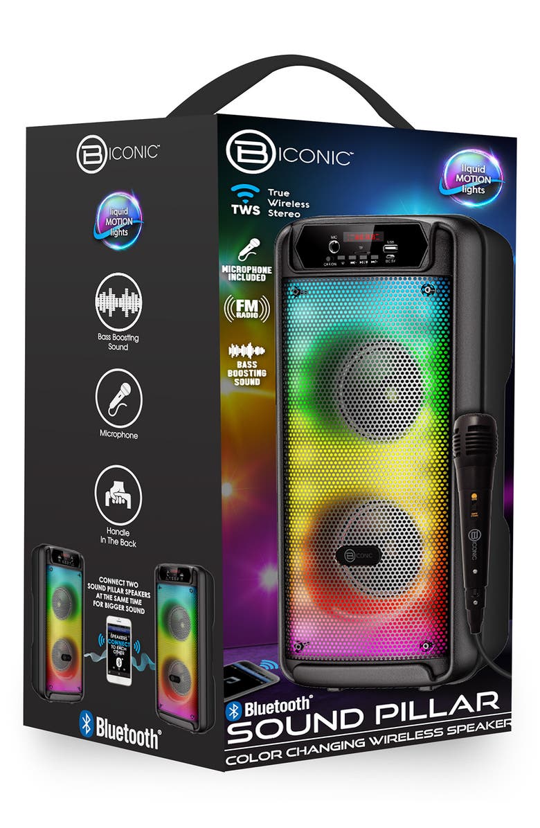 BYTECH LCD Tower Square Bluetooth Speaker, Main, color, 