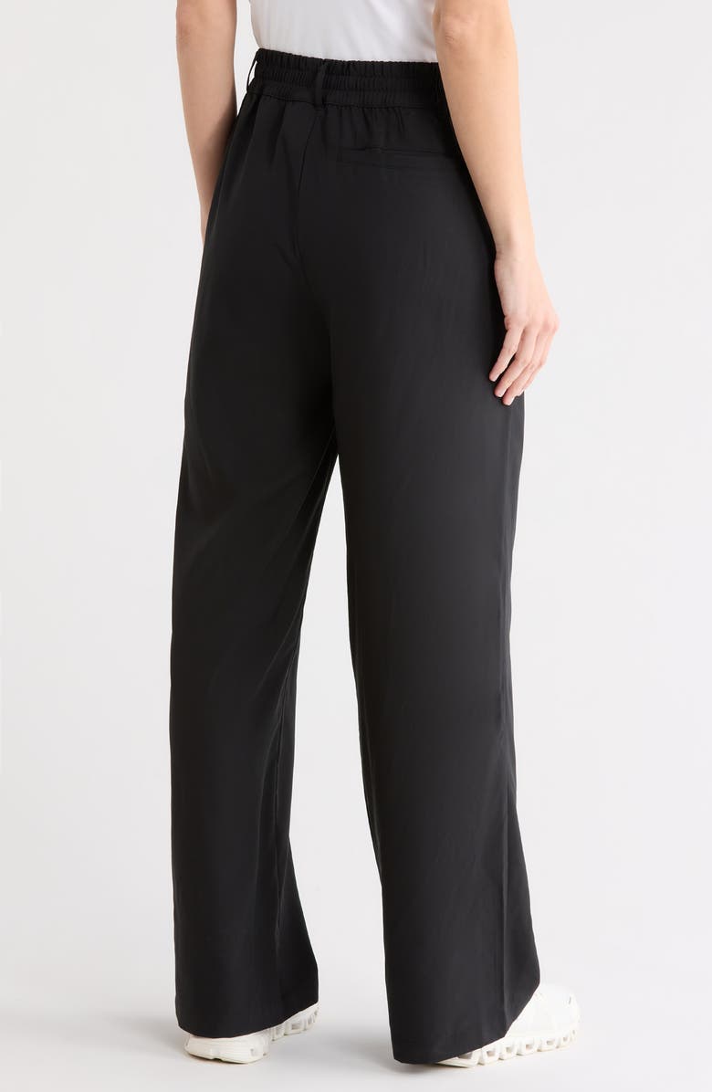 YOGALICIOUS Belmont Wide Leg Pants, Alternate, color, Black