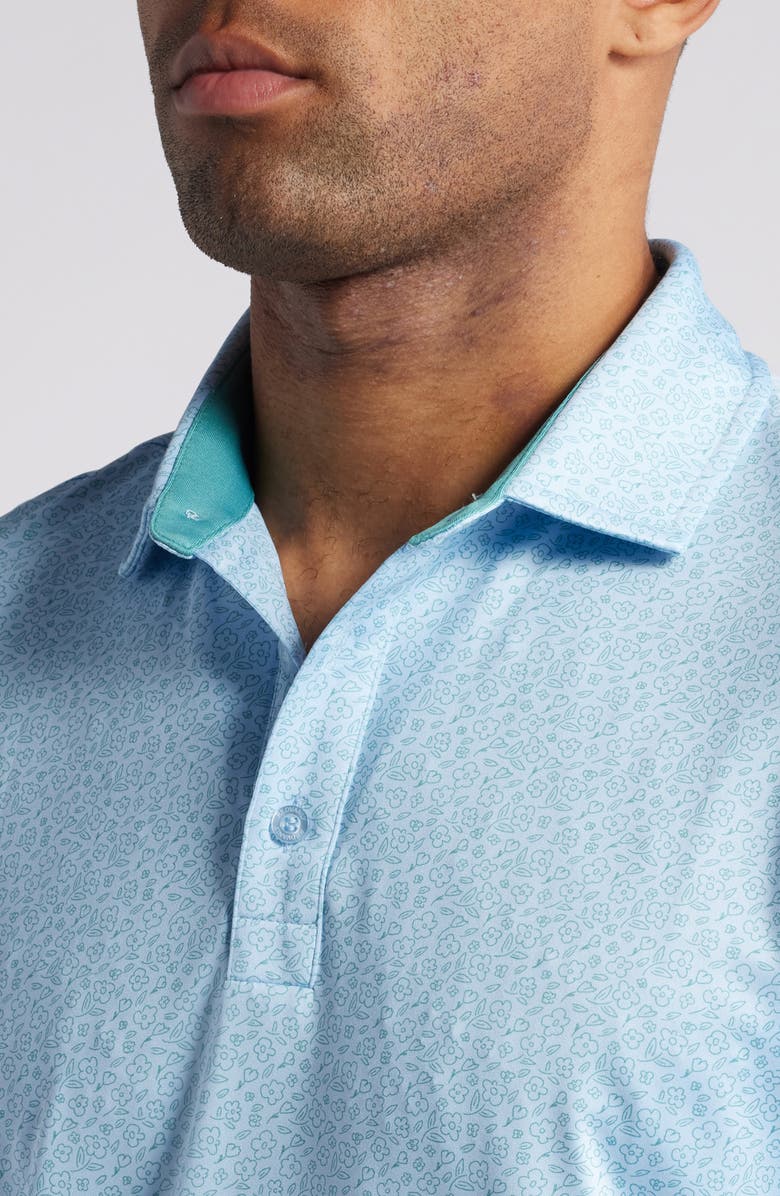 Redvanly Kimbell Floral Performance Polo, Alternate, color, 