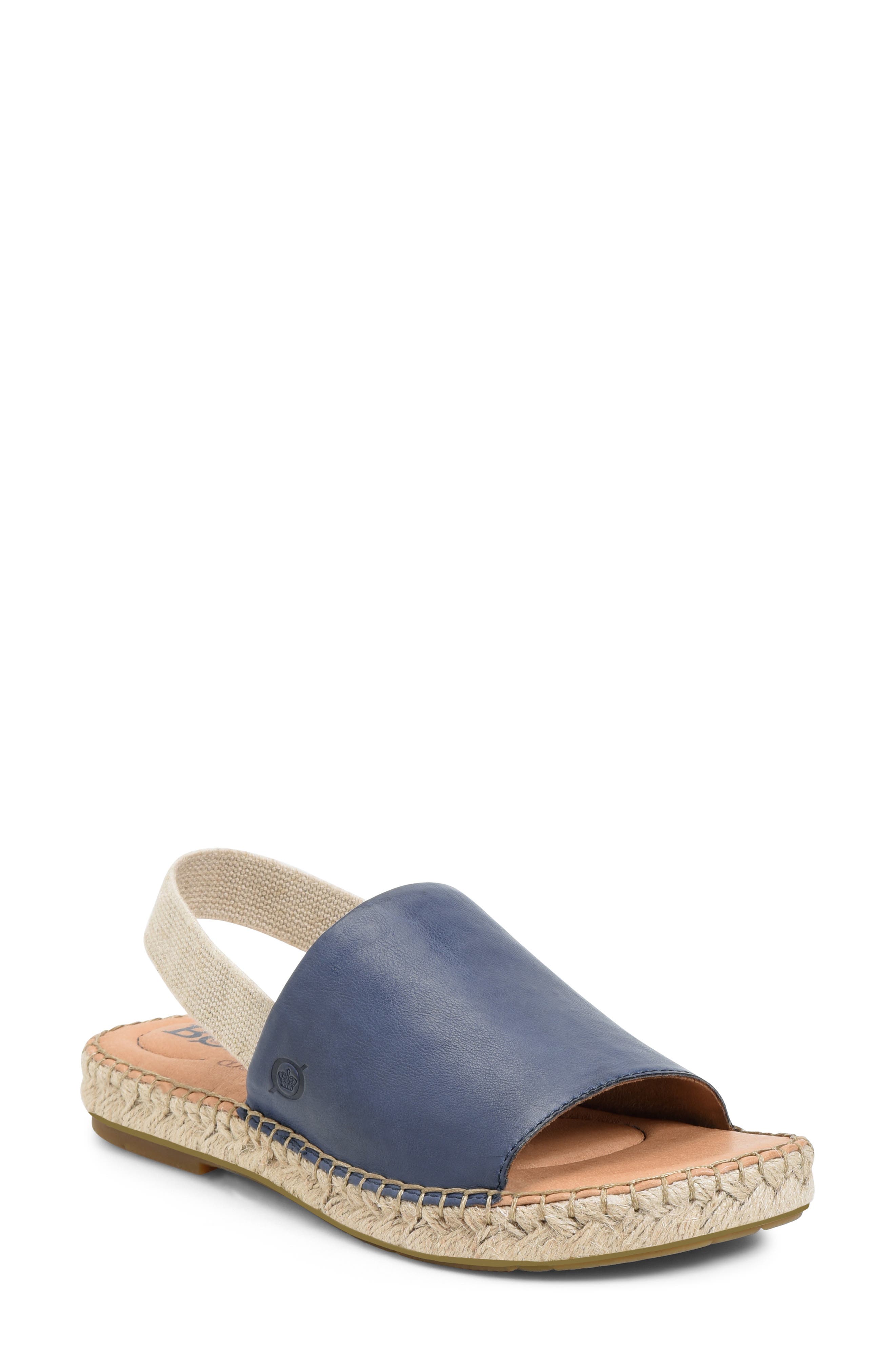San Isabel Slingback Sandal, Main, color, NAVY LEATHER