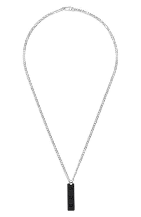 ID Tag Pendant Necklace