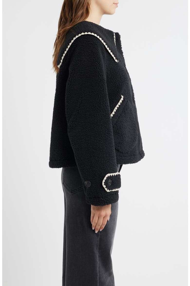 Nikia Fleece Jacket, Alternate, color, BLACK