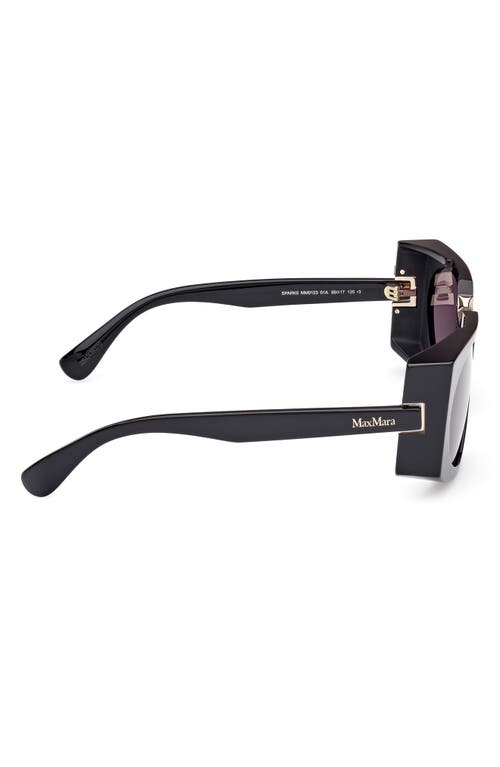 Max Mara 59mm Round Sunglasses In Black