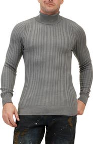 RON TOMSON Roll Neck Rib Knit Sweater