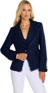 The Noli Shop Giselle Single-Breasted Tweed Blazer