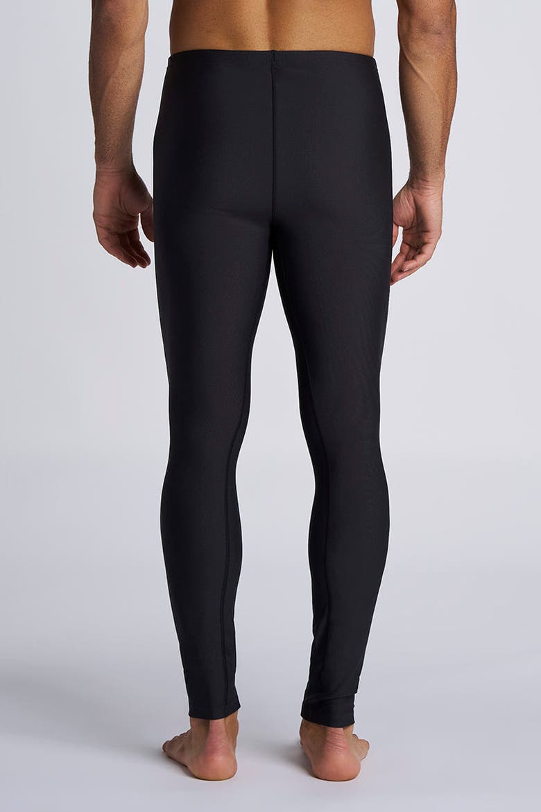 Men's Deep Water Swim Tights, UPF 50+ Sun Protection, Alternate, color, Black