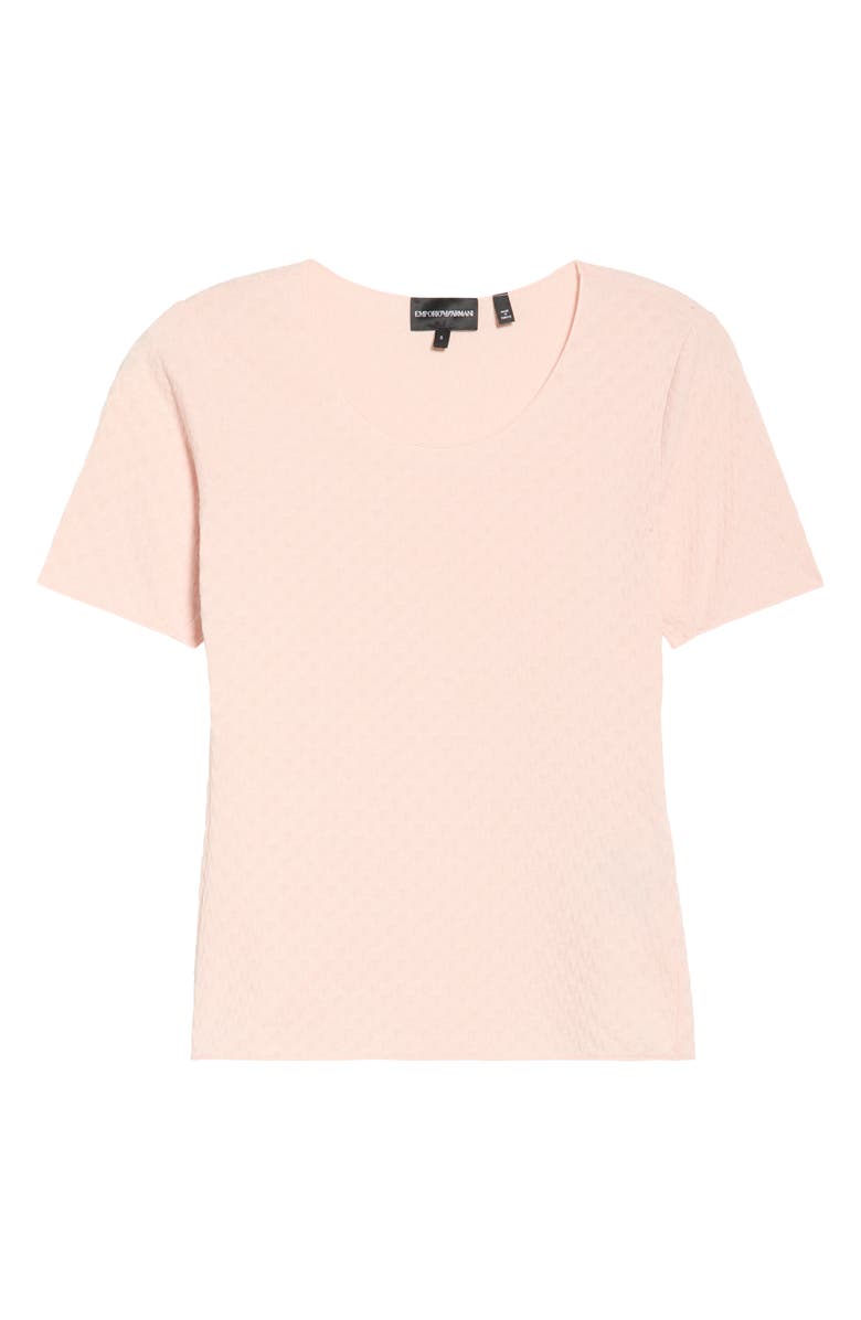 Emporio Armani Jacquard Knit Top, Main, color, Light Pink