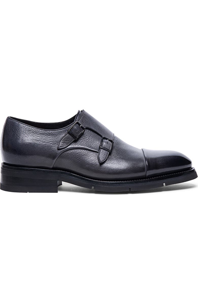 Santoni Divot Double Monk Strap Shoe, Alternate, color,