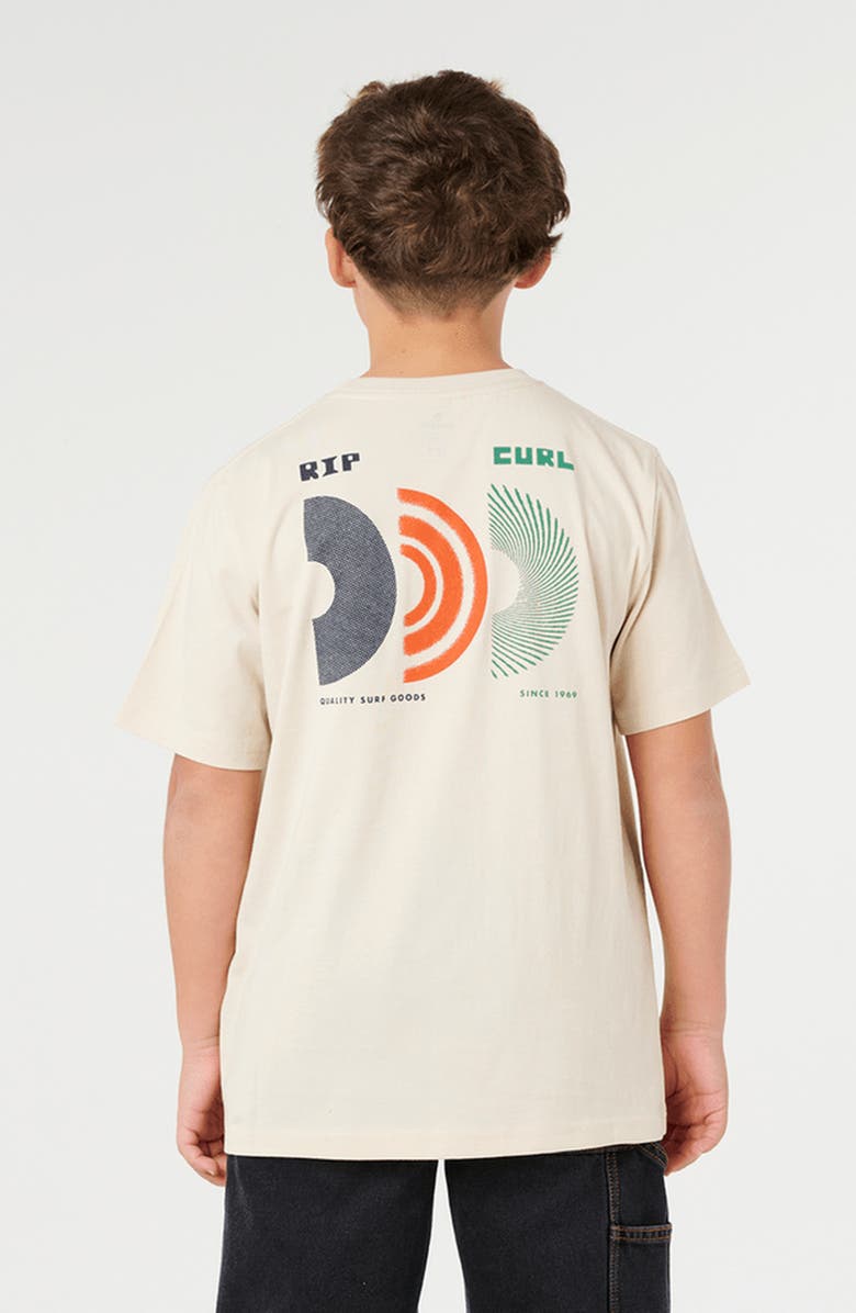 Rip Curl Kids' Rising Cotton Graphic T-Shirt, Alternate, color, Vintage White