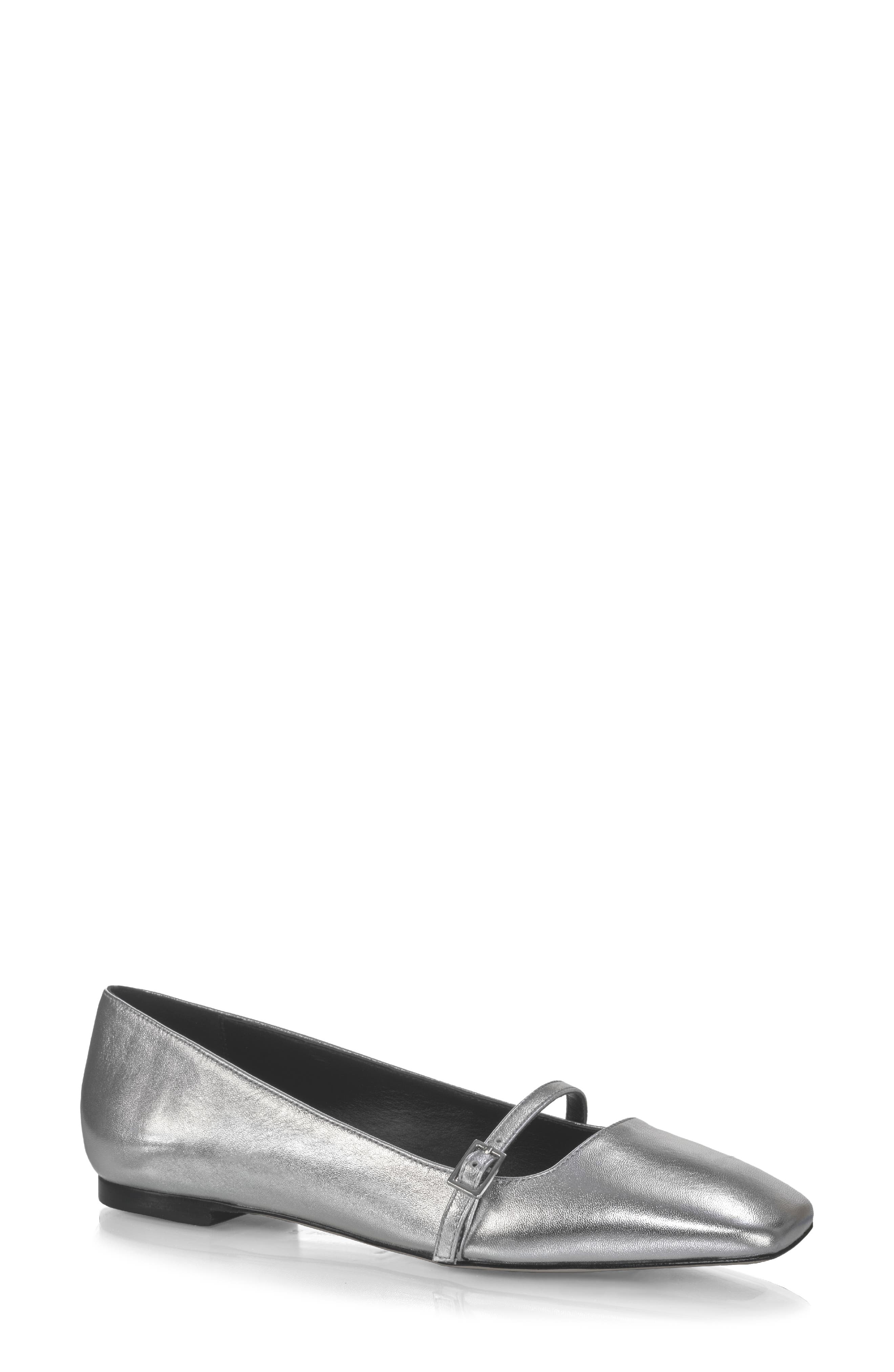 Mary Jane Ballet Flat, Main, color, SILVER METALLIC