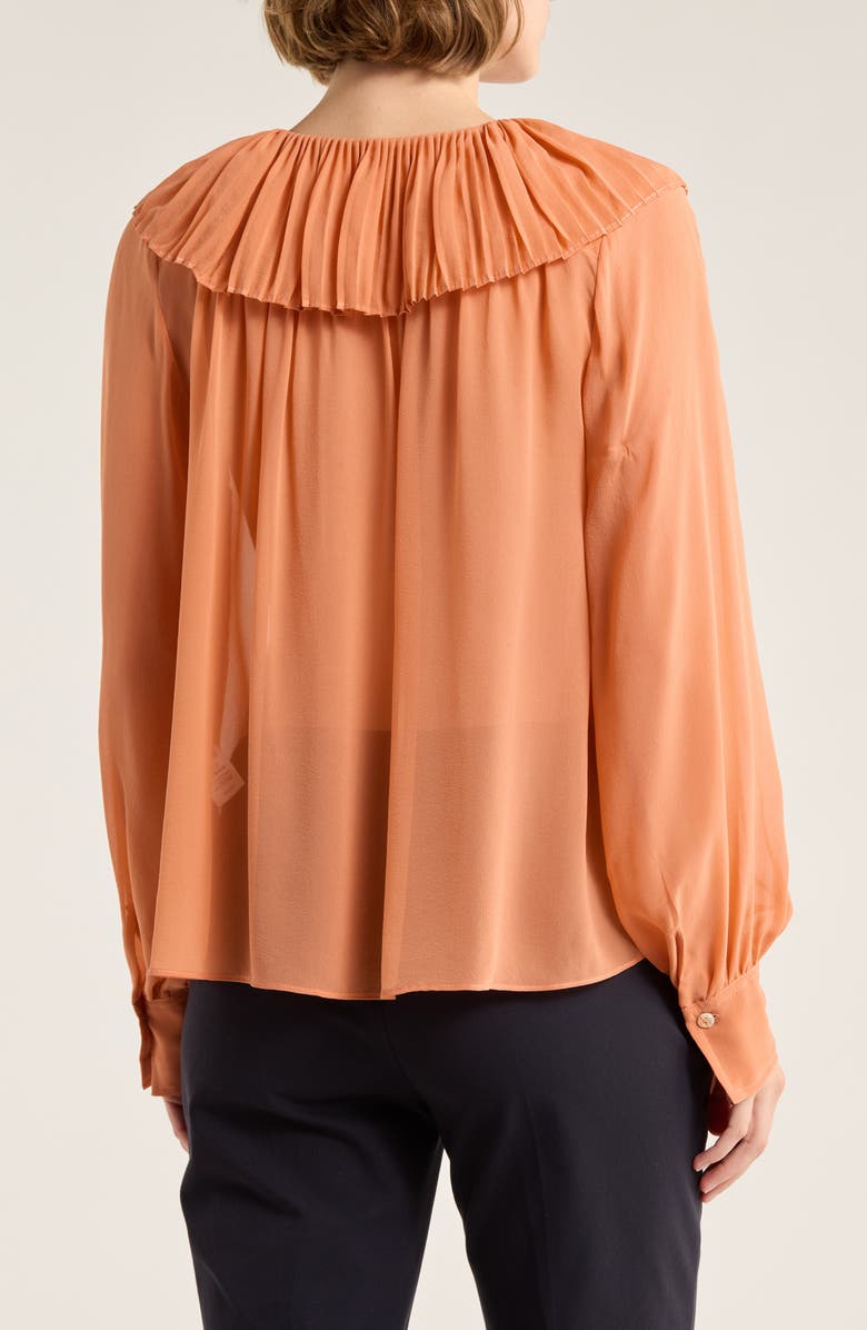 Ulla Johnson Lilia Ruffle Silk Top, Alternate, color,