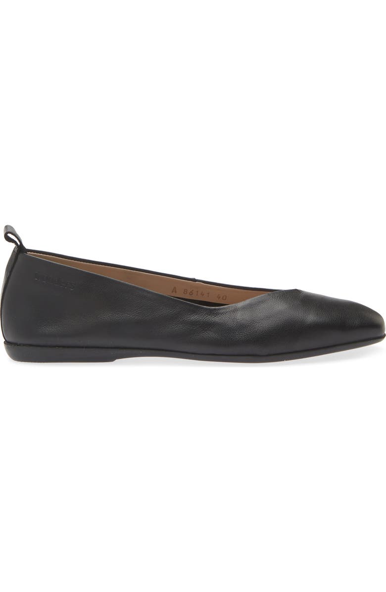Wonders Square Toe Ballet Flat, Alternate, color, Sauvage Black