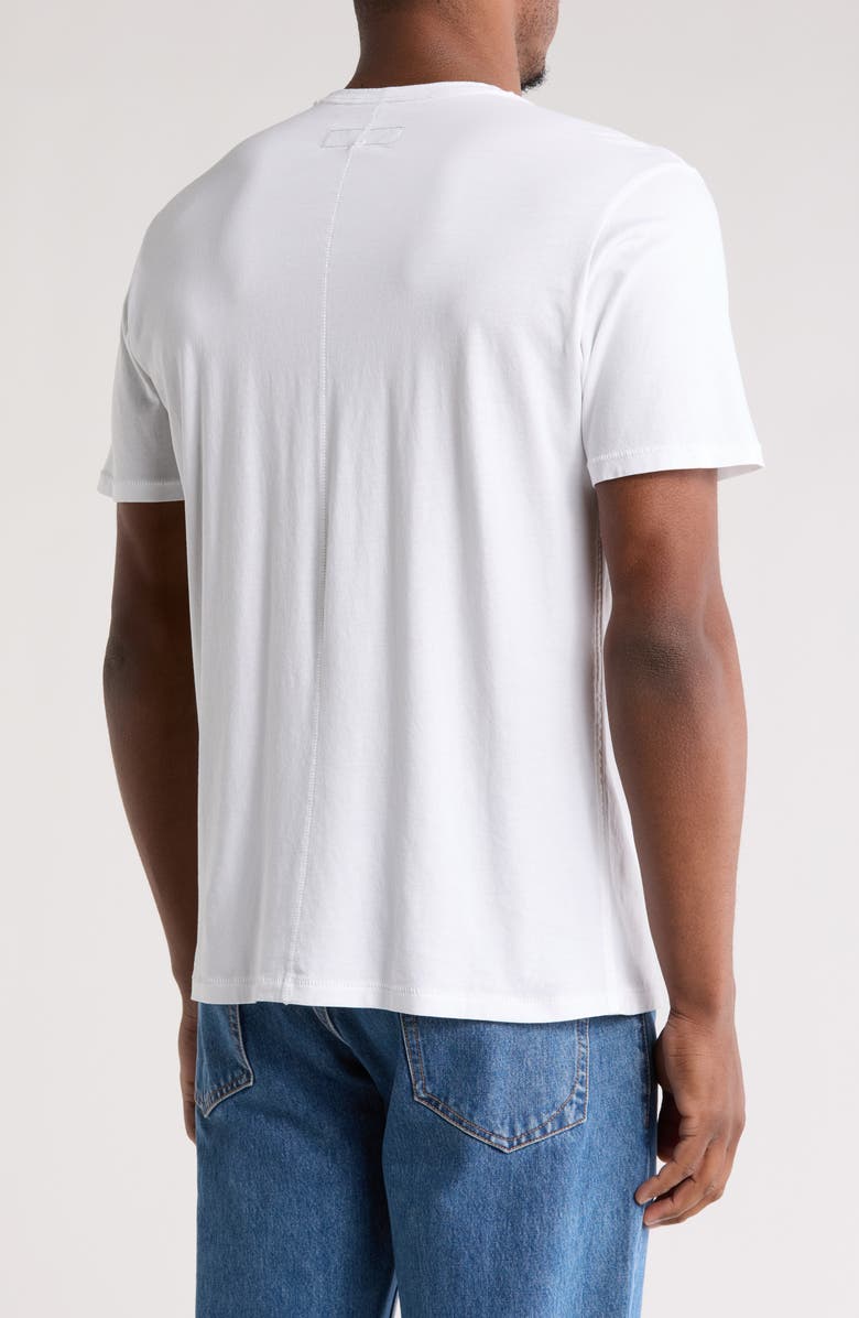 rag & bone Crewneck Cotton Blend T-Shirt, Alternate, color, White