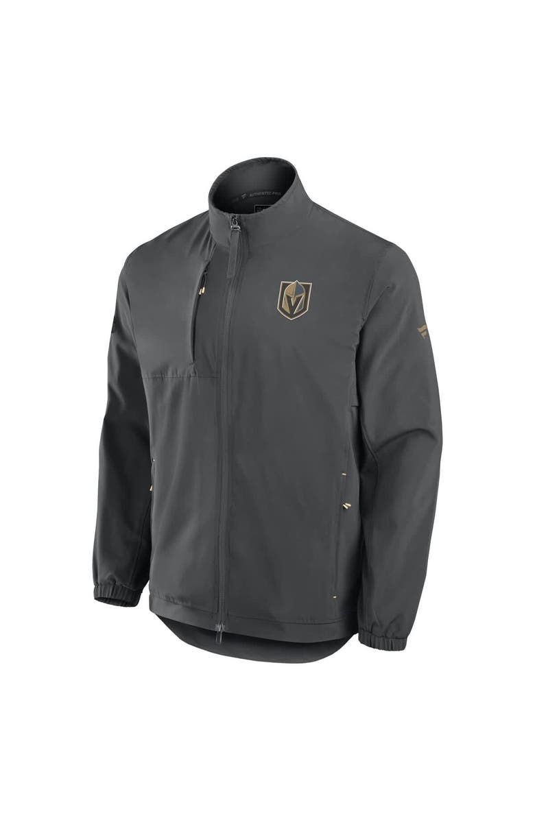 FANATICS Men's Fanatics  Gray Vegas Golden Knights Authentic Pro Rink Coaches Full-Zip Jacket, Alternate, color, Gray