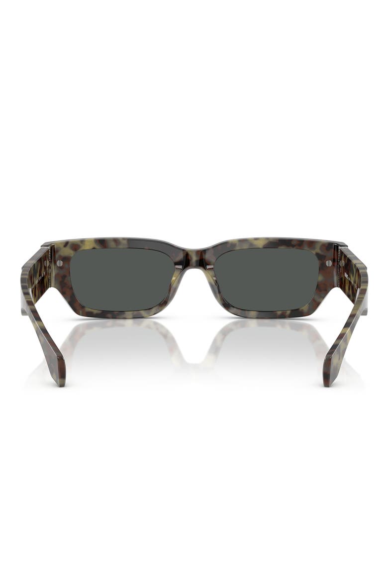 53mm Rectangular Sunglasses, Alternate, color, HAVANA
