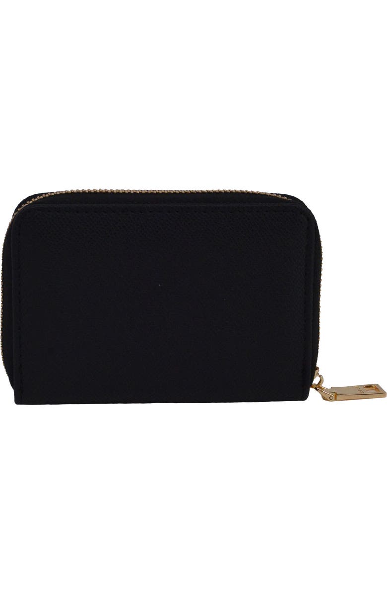 bebe Sagan Stud Crossbody and Zip Wallet, Alternate, color, Black