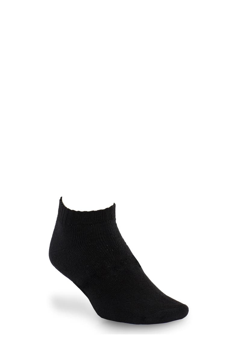 Harbor Bay by DXL 3-pk Continuous Comfort Low Cut Socks, Alternate, color, Black